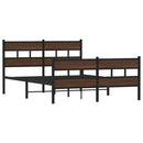 vidaXL ágykeret fejtámlával és lábtámasszal matrac nélkül 140 x 190 cm
