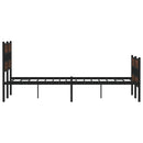 vidaXL ágykeret fejtámlával és lábtámasszal matrac nélkül 140 x 190 cm