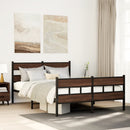 vidaXL ágykeret fejtámlával és lábtámasszal matrac nélkül 140 x 190 cm