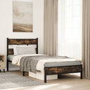 vidaXL sonoma tölgy színű fejtámlás ágykeret matrac nélkül 90 x 200 cm