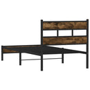 vidaXL sonoma tölgy fejtámlás ágykeret matrac nélkül 107 x 203 cm
