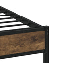 vidaXL sonoma tölgy fejtámlás ágykeret matrac nélkül 107 x 203 cm