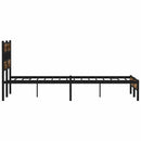 vidaXL sonoma tölgy színű fejtámlás ágykeret matrac nélkül 100x190 cm