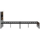vidaXL sonoma tölgy színű fejtámlás ágykeret matrac nélkül 140x190 cm