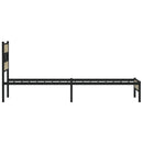 vidaXL sonoma tölgy színű szerelt fa ágykeret matrac nélkül 75x190 cm