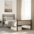 vidaXL sonoma tölgy színű szerelt fa ágykeret matrac nélkül 75x190 cm