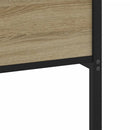 vidaXL sonoma tölgy színű szerelt fa ágykeret matrac nélkül 107x200 cm