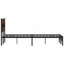 vidaXL barna tölgy színű szerelt fa ágykeret matrac nélkül 150x200 cm