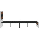 vidaXL barna tölgy színű szerelt fa ágykeret matrac nélkül 160x200 cm