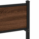 vidaXL barna tölgy színű szerelt fa ágykeret matrac nélkül 90x200 cm