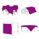 vidaXL átlátszó ponyva lyukasztóval 8x12 m polietilén