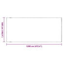 vidaXL átlátszó ponyva lyukasztóval 5x12 m PVC