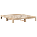 vidaXL tömör fenyőfa ágy matrac nélkül 200 x 200 cm