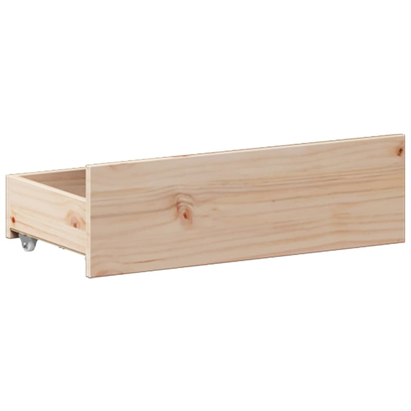 vidaXL tömör fenyőfa ágy matrac nélkül fejtámlával 200 x 200 cm