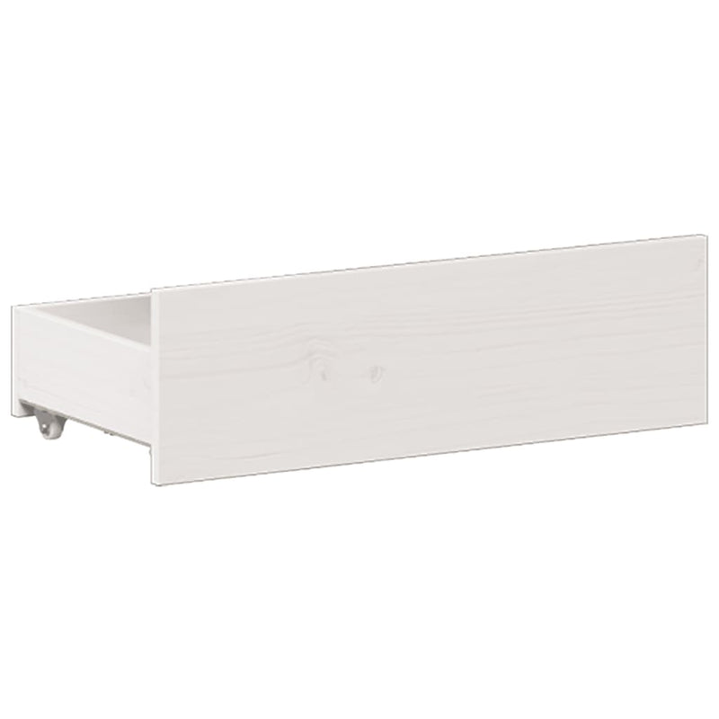 vidaXL fehér tömör fenyőfa ágy matrac nélkül fejtámlával 200 x 200 cm