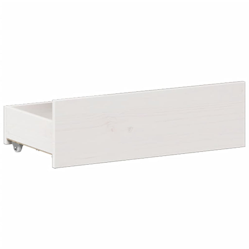 vidaXL fehér tömör fenyőfa ágy matrac nélkül fejtámlával 180 x 200 cm