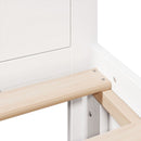 vidaXL fehér tömör fenyőfa ágy matrac nélkül fejtámlával 180 x 200 cm