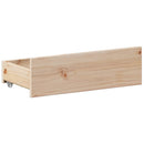 vidaXL tömör fenyőfa fejtámlás ágykeret matrac nélkül 150 x 200 cm