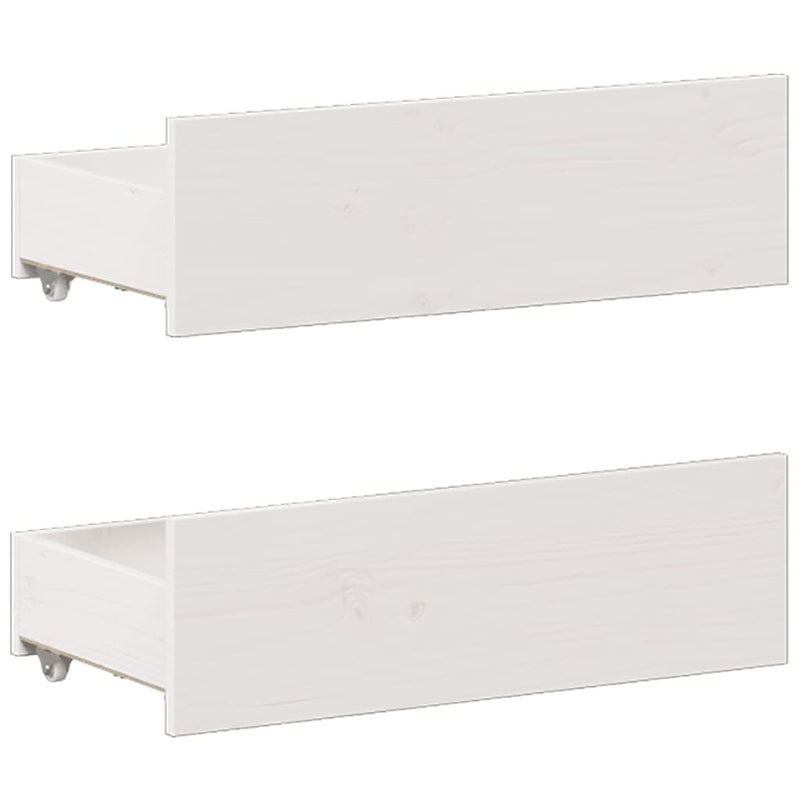 vidaXL fehér tömör fenyőfa fejtámlás ágykeret matrac nélkül 150x200 cm