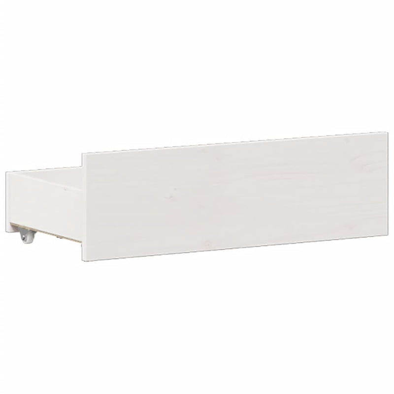 vidaXL fehér tömör fenyőfa fejtámlás ágykeret matrac nélkül 150x200 cm