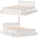 vidaXL fehér tömör fenyőfa fejtámlás ágykeret matrac nélkül 150x200 cm