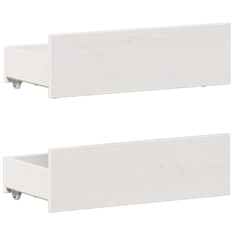 vidaXL fehér tömör fenyőfa fejtámlás ágykeret matrac nélkül 120x200 cm