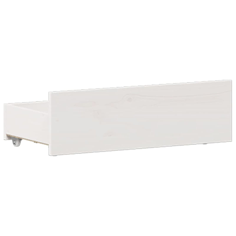 vidaXL fehér tömör fenyőfa fejtámlás ágykeret matrac nélkül 120x200 cm
