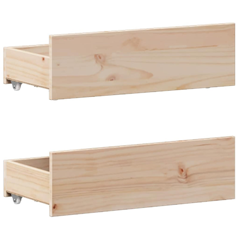 vidaXL tömör fenyőfa fejtámlás ágykeret matrac nélkül 120 x 190 cm