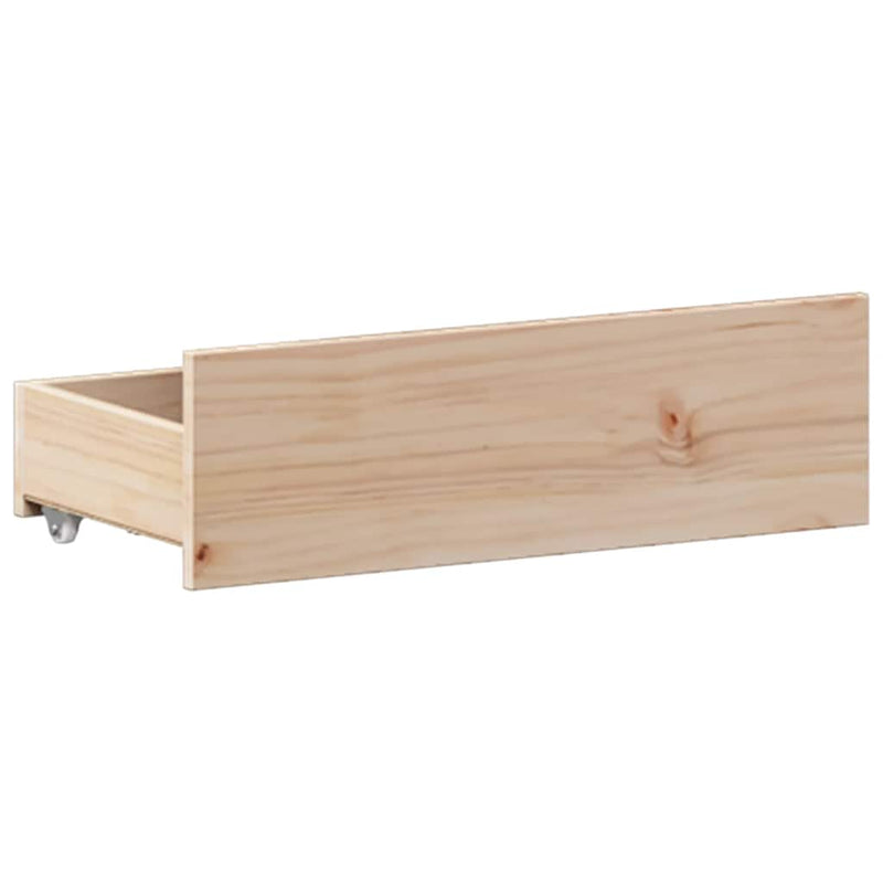 vidaXL tömör fenyőfa fejtámlás ágykeret matrac nélkül 120 x 190 cm