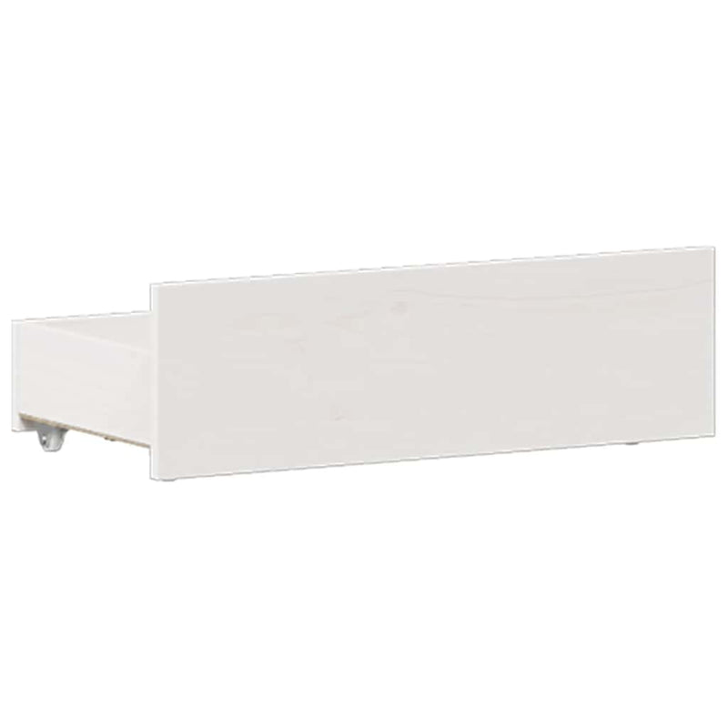 vidaXL fehér tömör fenyőfa fejtámlás ágykeret matrac nélkül 120x190 cm