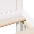 vidaXL fehér tömör fenyőfa fejtámlás ágykeret matrac nélkül 120x190 cm