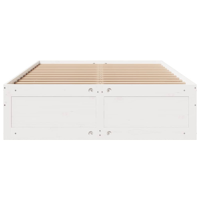 vidaXL fehér tömör fenyőfa fiókos ágykeret matrac nélkül 160 x 200 cm