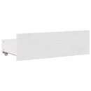 vidaXL fehér tömör fenyőfa fiókos ágykeret matrac nélkül 140x190 cm