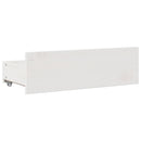 vidaXL fehér tömör fenyőfa fiókos ágykeret matrac nélkül 75 x 190 cm
