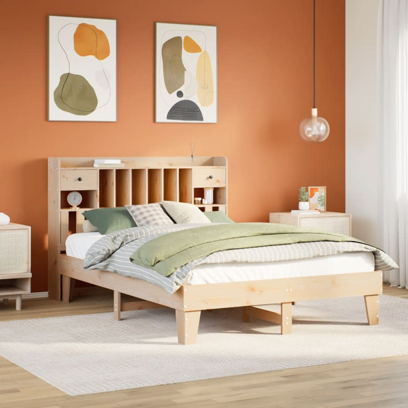 vidaXL tömör fenyőfa ágy matrac nélkül 160 x 200 cm
