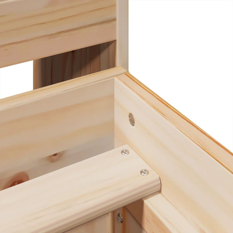 vidaXL tömör fenyőfa ágy matrac nélkül 140 x 200 cm