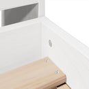 vidaXL fehér tömör fenyőfa ágy matrac nélkül 90 x 200 cm