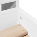 vidaXL fehér tömör fenyőfa ágykeret matrac nélkül 90 x 190 cm