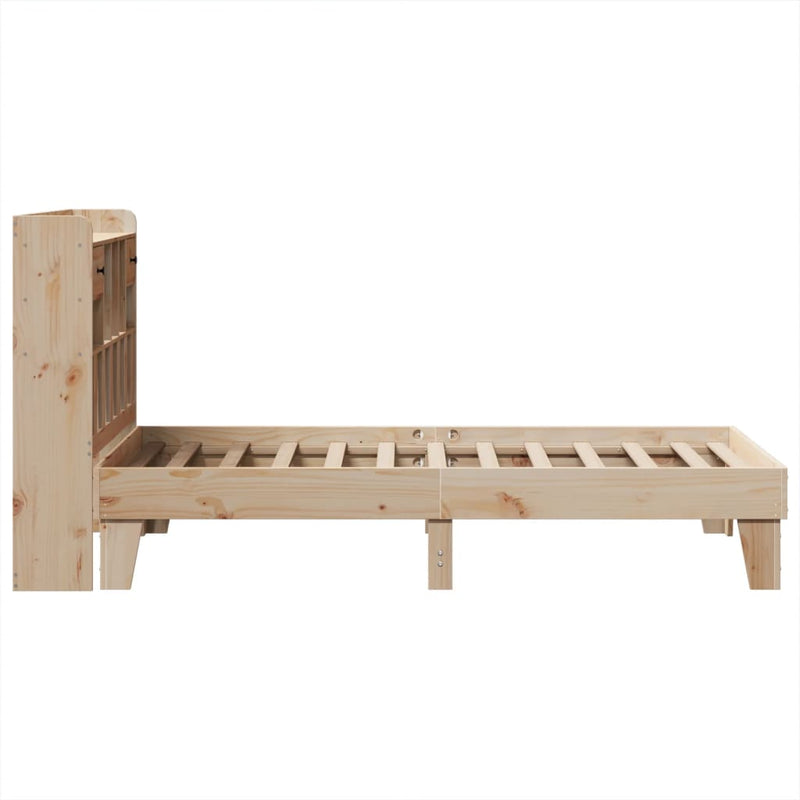 vidaXL tömör fenyőfa ágy matrac nélkül 75 x 190 cm