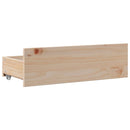 vidaXL tömör fenyőfa könyvespolcos ágy matrac nélkül 75 x 190 cm