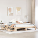 vidaXL tömör fenyőfa ágy matrac nélkül 180 x 200 cm