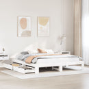 vidaXL fehér tömör fenyőfa ágy matrac nélkül 180 x 200 cm