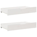 vidaXL fehér tömör fenyőfa ágy matrac nélkül 90 x 200 cm