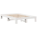 vidaXL fehér tömör fenyőfa ágy matrac nélkül 135 x 190 cm