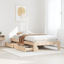 vidaXL tömör fenyőfa ágykeret matrac nélkül 90 x 190 cm