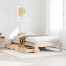 vidaXL tömör fenyőfa ágykeret matrac nélkül 90 x 190 cm