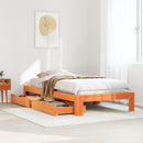 vidaXL viaszbarna tömör fenyőfa ágy matrac nélkül 90 x 190 cm
