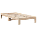 vidaXL tömör fenyőfa ágy matrac nélkül 75 x 190 cm