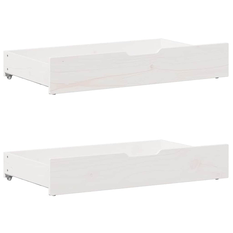 vidaXL fehér tömör fenyőfa ágy matrac nélkül 200 x 200 cm