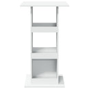 vidaXL fehér szerelt fa bárasztal tárolóval 60 x 60 x 102 cm